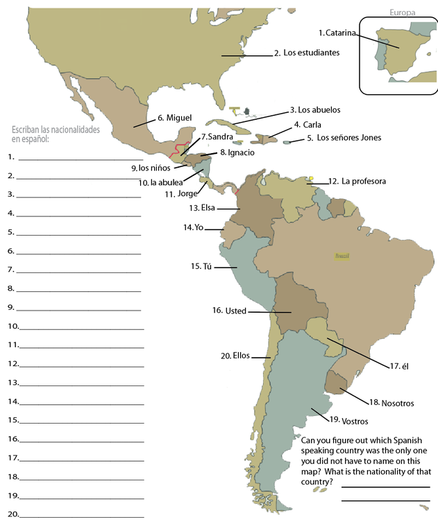 Mapa De Los 21 Paises Hispanohablantes - Krysfill Myyearin